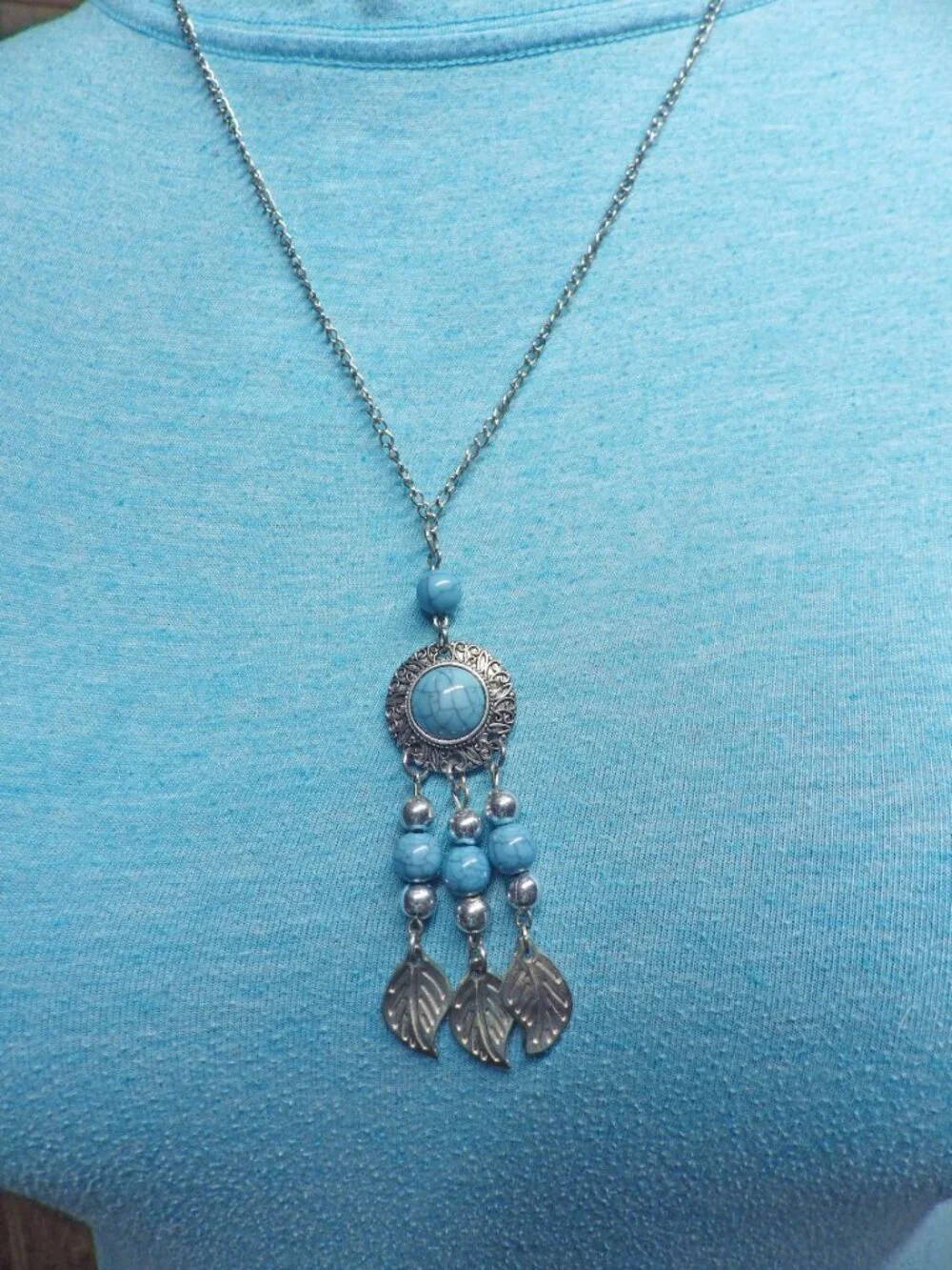 Lot of 5 Necklaces Blue Lot 720G2